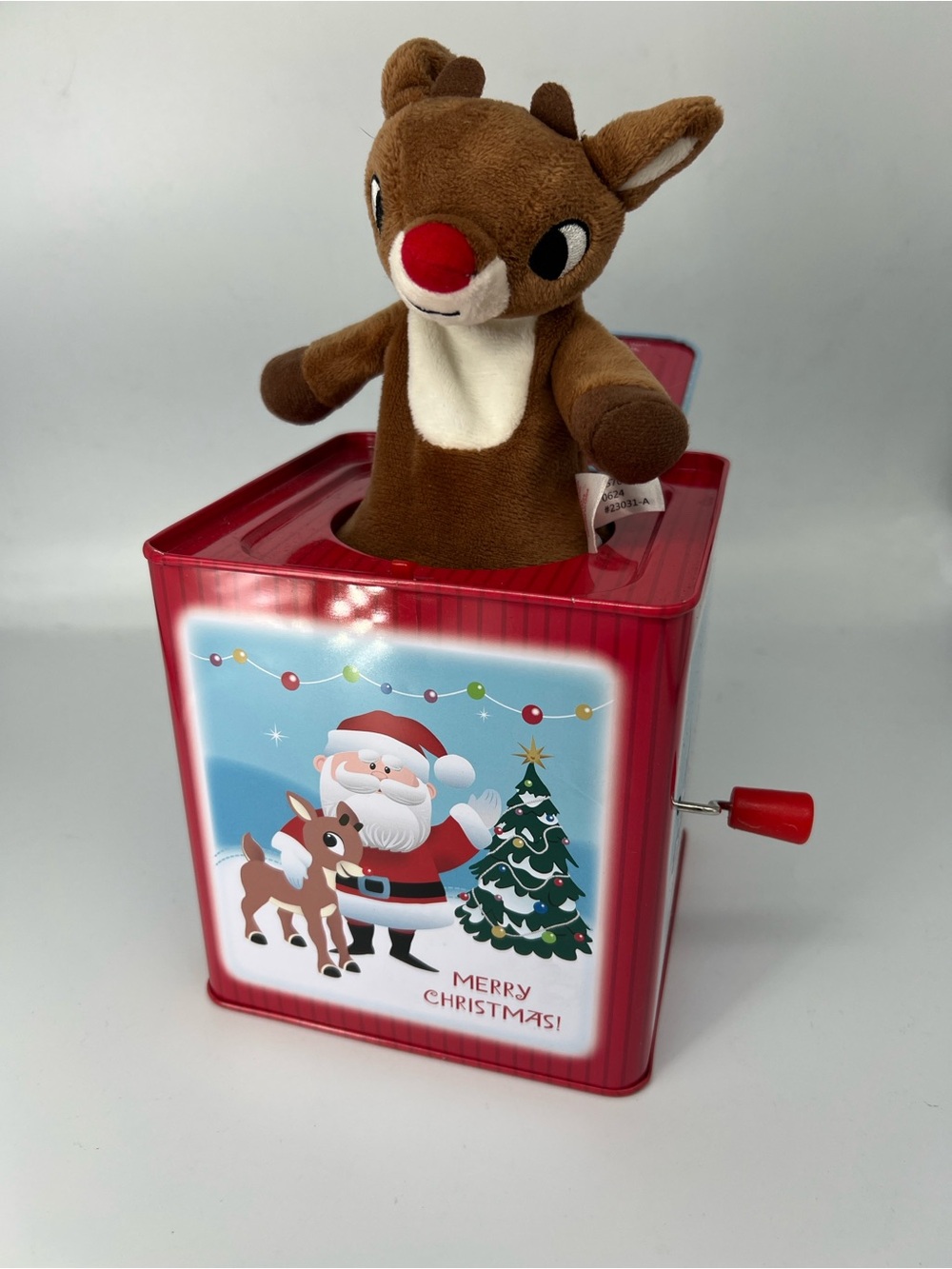 Kids preferred Rudolph the red nose reindeer jack in the box
